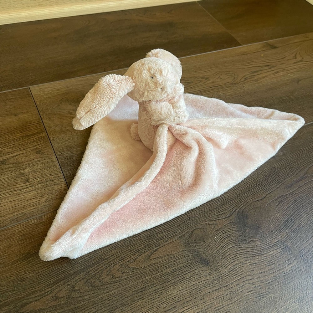 Jellycat Bashful Blush Bunny Lovey Plush Pink 12.5" Floppy Security Soother